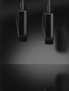 Front and side views of Compass Rise Obsidian displayed together on dark background