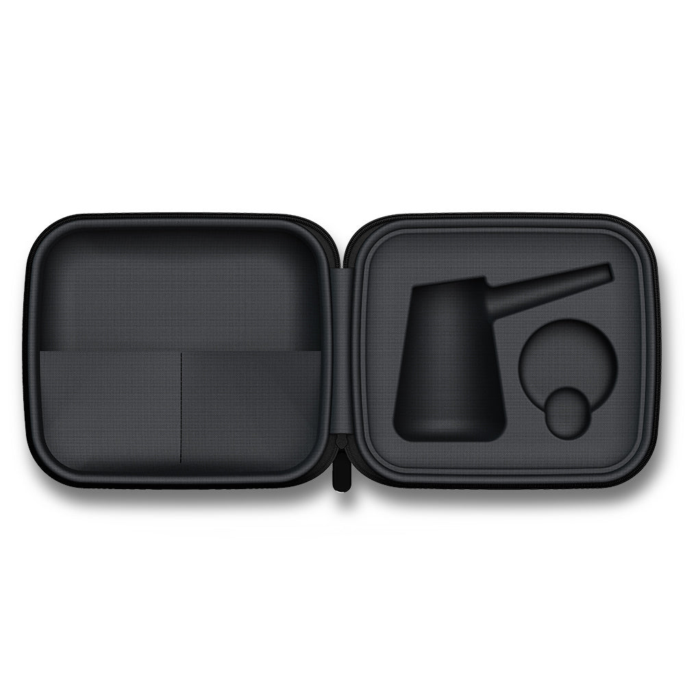 Closed black Nest Case with textured hard-shell exterior